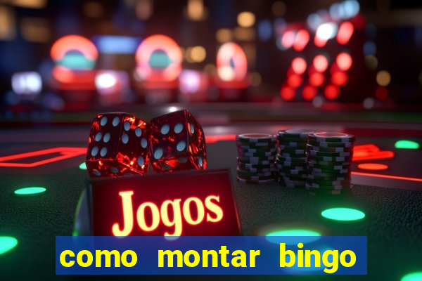 como montar bingo brinquedos toia